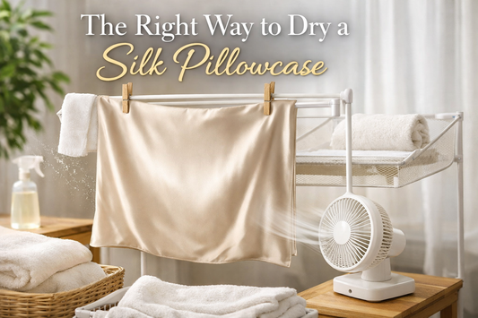 The Right Way to Dry a Silk Pillowcase