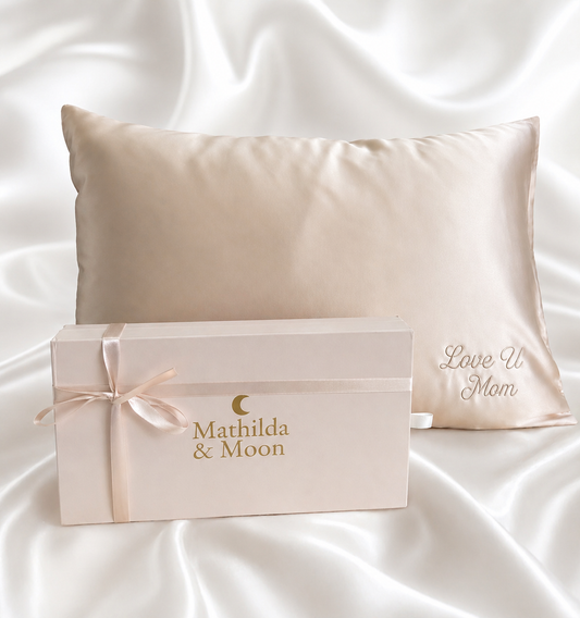 Personalized Silk Pillowcases: Luxury & Comfort by Mathilda & Moon
